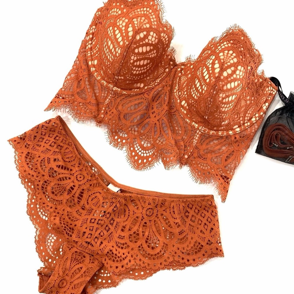 Victoria's Secret | Women’s Dream Angels Lace Mini Bustier Longline Bra | 34C